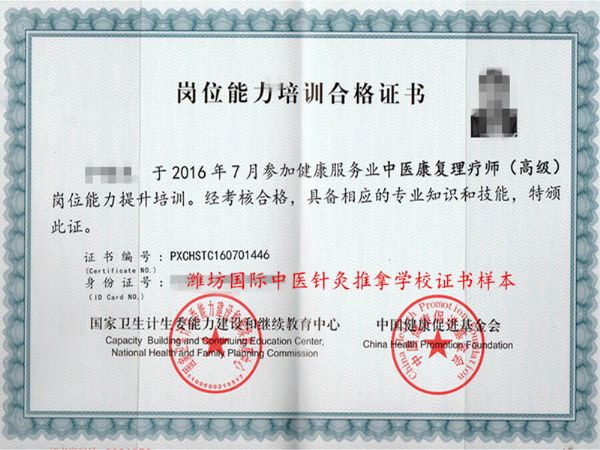 中医康复理疗师